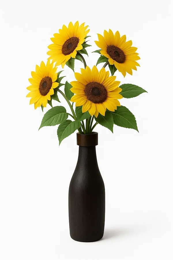 Black_Handcrafted_Jackfruit_Wood_Flower_Vase_|_Vas_|_40_Cm_Bottle_Design_For_Home