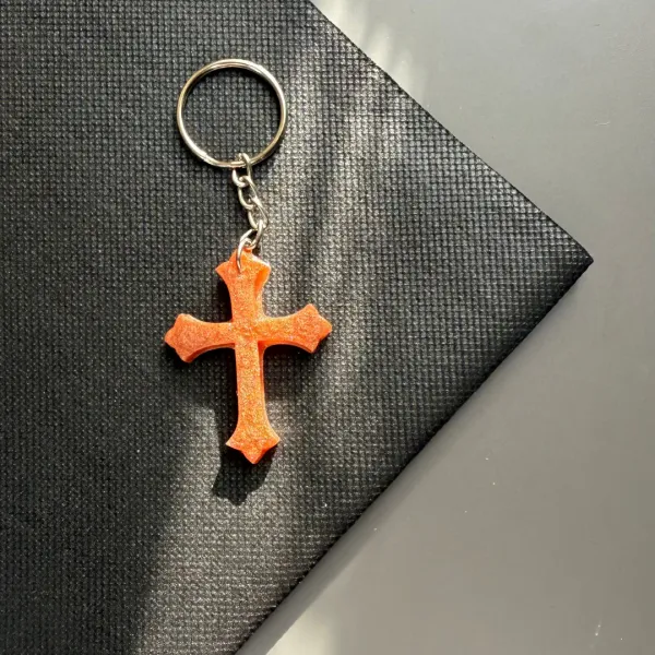 Brown_Holywood_Cross_Keychain_(Pack_Of_2)
