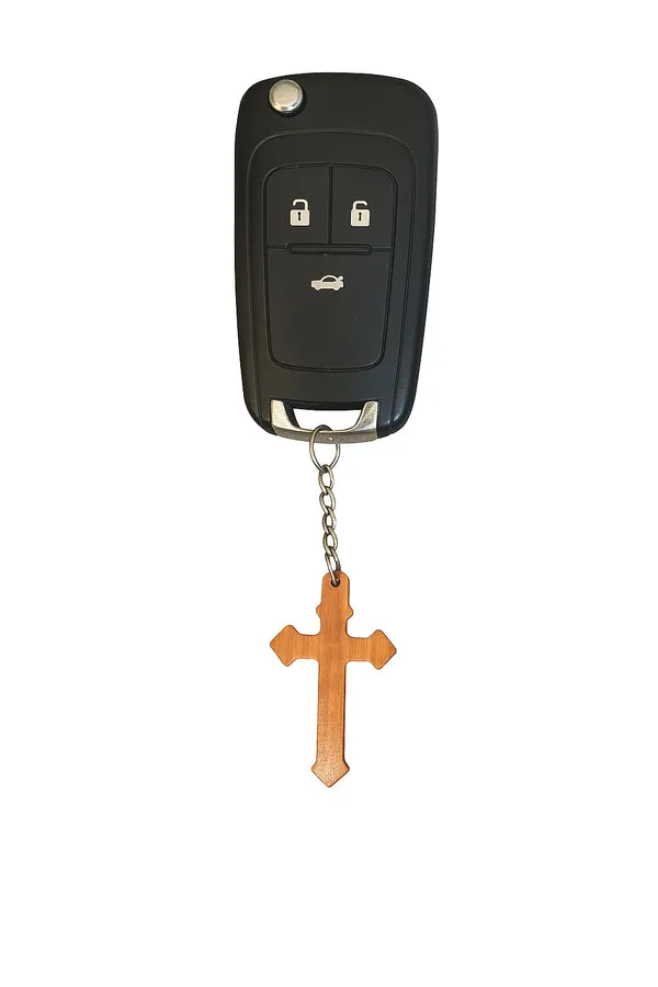 Brown_Holywood_Cross_Keychain_(Pack_Of_2)