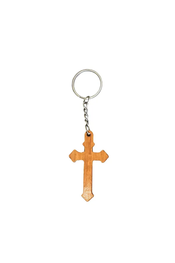 Brown_Holywood_Cross_Keychain_(Pack_Of_2)