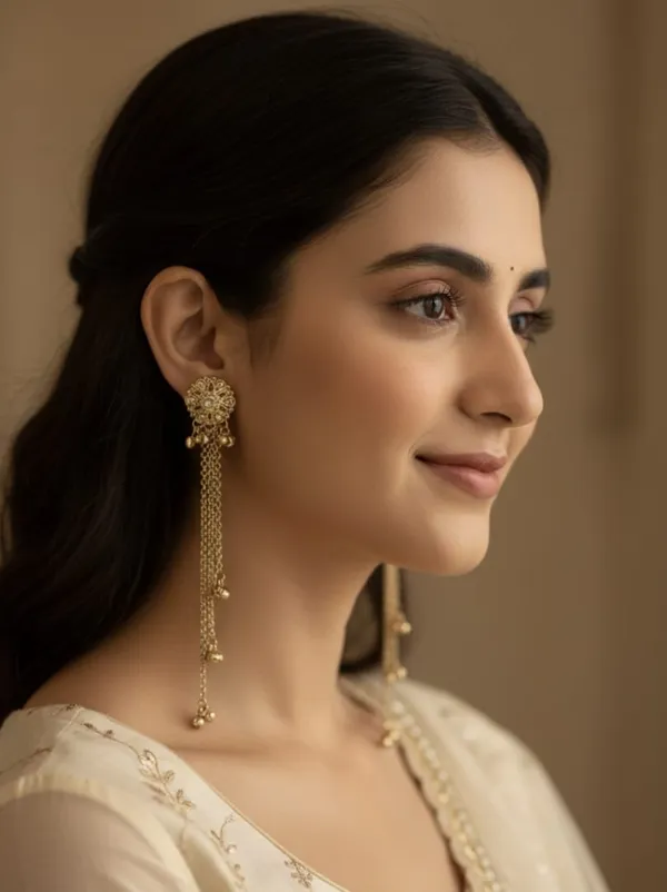 Gold-Plated_Kashmiri_Shadow_Stone_&_Ghungroo_Studded_Long_Drop_Earrings