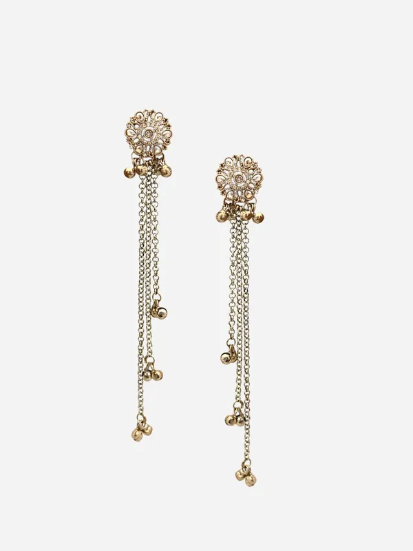 Gold-Plated_Kashmiri_Shadow_Stone_&_Ghungroo_Studded_Long_Drop_Earrings