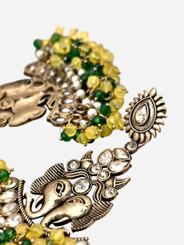 Gold_Matt_Yellow_Toned_With_Fancy_Long_Fitting_Shadow_Stone_Added_Gorgeous_Chandbali_Earings_For_Women_And_Girls