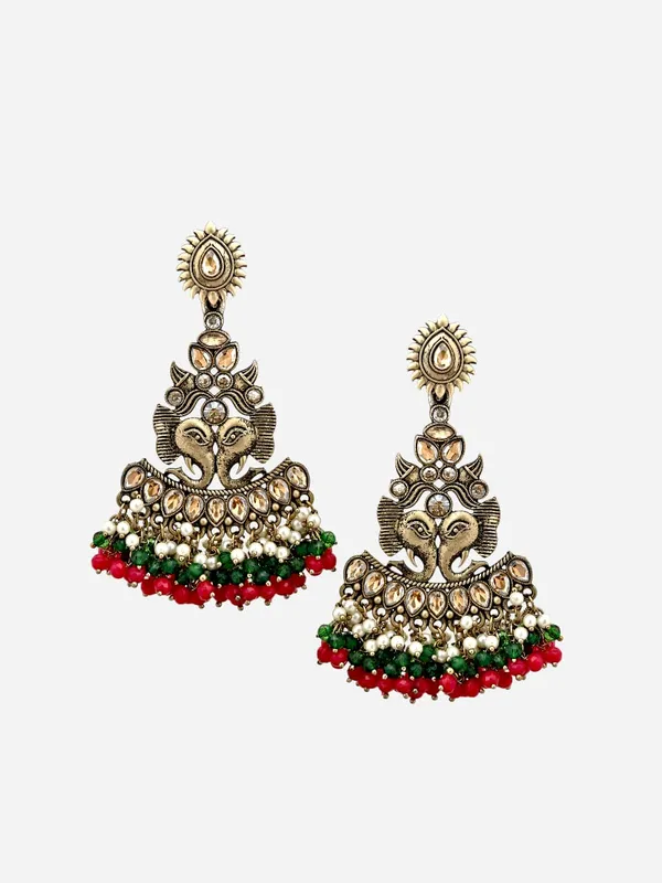 Gold_Matt_Red_Toned_With_Fancy_Long_Fitting_Shadow_Stone_Added_Gorgeous_Chandbali_Earings_For_Women_And_Girls