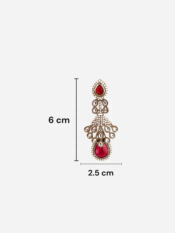 Maroon_Kundan_Pearl_Drop_Earrings