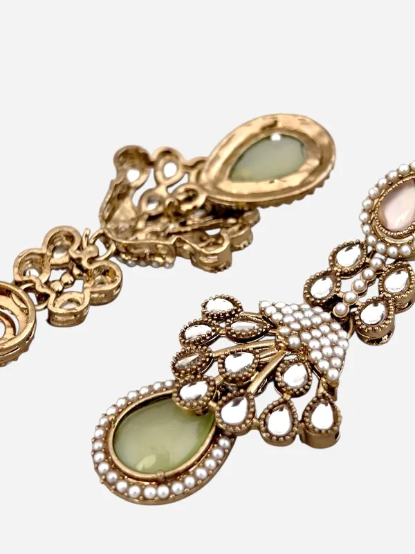 Mint_and_Pink_Kundan_Pearl_Drop_Earrings