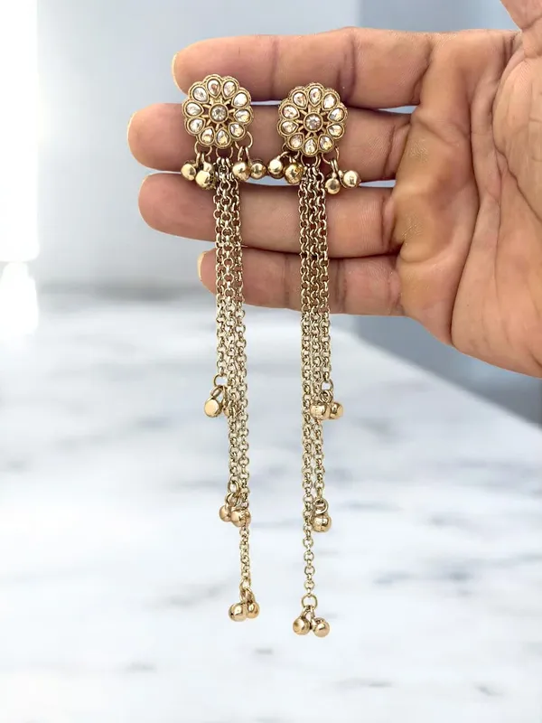 Gold-Plated_Kashmiri_Shadow_Stone_&_Ghungroo_Studded_Long_Drop_Earrings