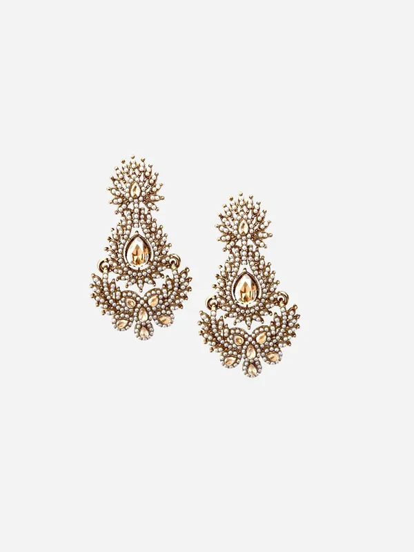 Gold-Plated_Shadow_Stone_Tassel_earring
