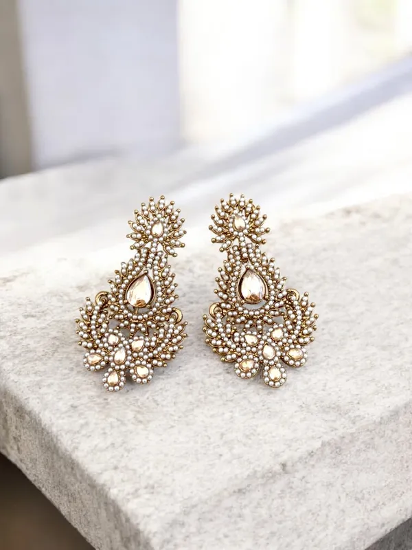Gold-Plated_Shadow_Stone_Tassel_earring