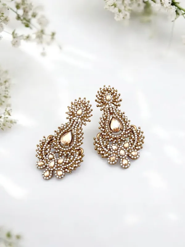 Gold-Plated_Shadow_Stone_Tassel_earring
