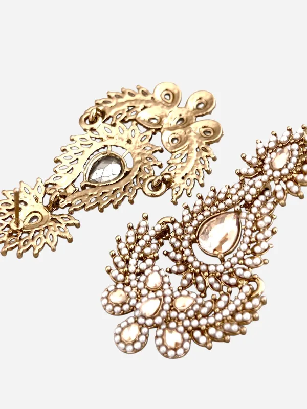 Gold-Plated_Shadow_Stone_Tassel_earring