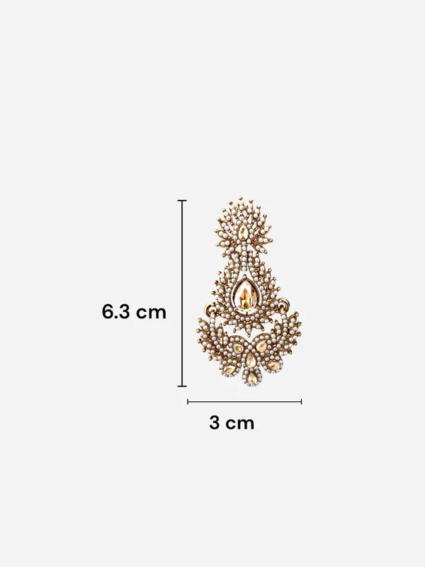 Gold-Plated_Shadow_Stone_Tassel_earring