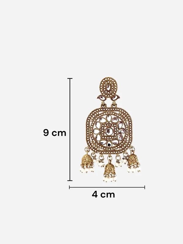 Gold-Plated_Kundan_&_Pearl_Beaded_rectangular_Jhumka_Earrings