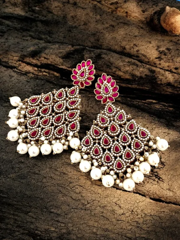 Traditional_Gold-Plated_Kundan_Chandelier_Earrings_with_Pearl_Drops