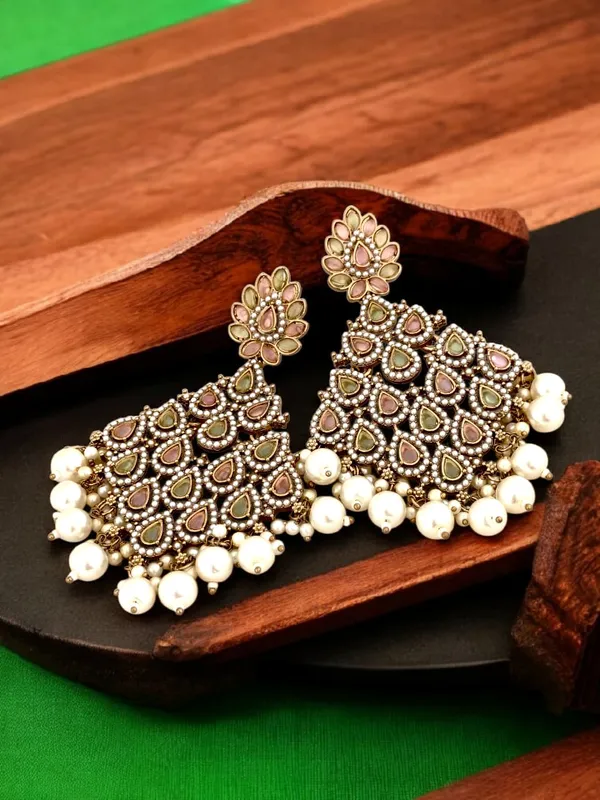Traditional_Gold-Plated_Kundan_Chandelier_Earrings_with_Pearl_Drops