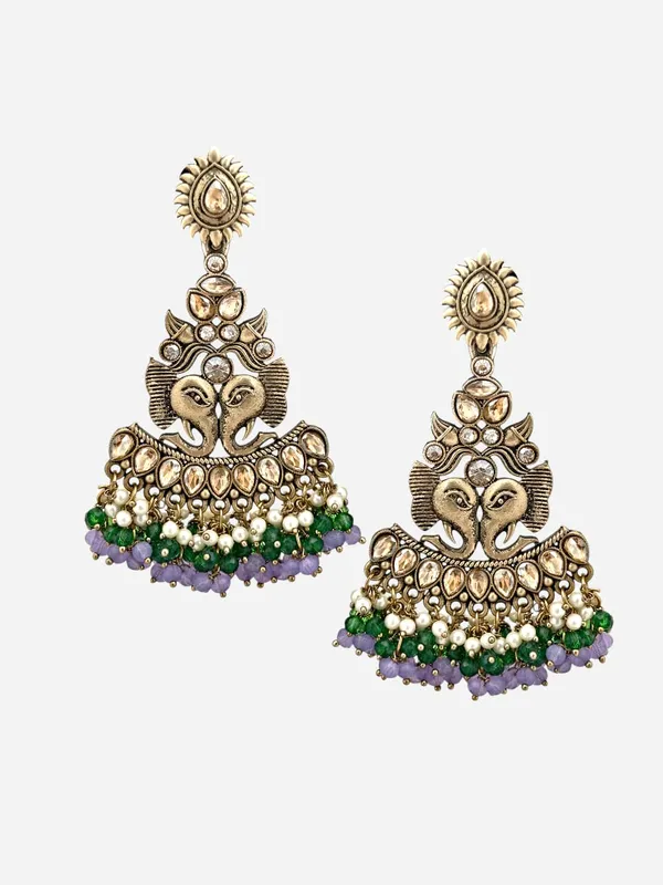 Gold_Matt_Lavender_Toned_With_Fancy_Long_Fitting_Shadow_Stone_Added_Gorgeous_Chandbali_Earings_For_Women_And_Girls