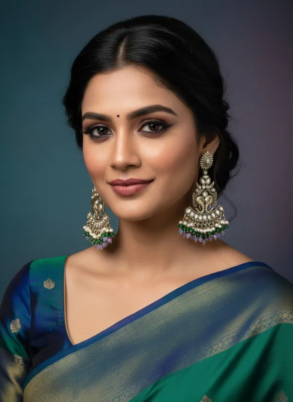 Gold_Matt_Lavender_Toned_With_Fancy_Long_Fitting_Shadow_Stone_Added_Gorgeous_Chandbali_Earings_For_Women_And_Girls