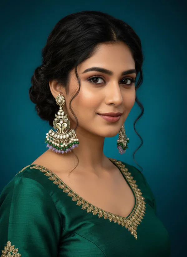 Gold_Matt_Lavender_Toned_With_Fancy_Long_Fitting_Shadow_Stone_Added_Gorgeous_Chandbali_Earings_For_Women_And_Girls