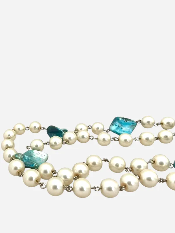 Turquoise_Double-Strand_Necklace_With_Pearls_And_Turquise_Blue-Green_Beads_For_Women_And_Girls