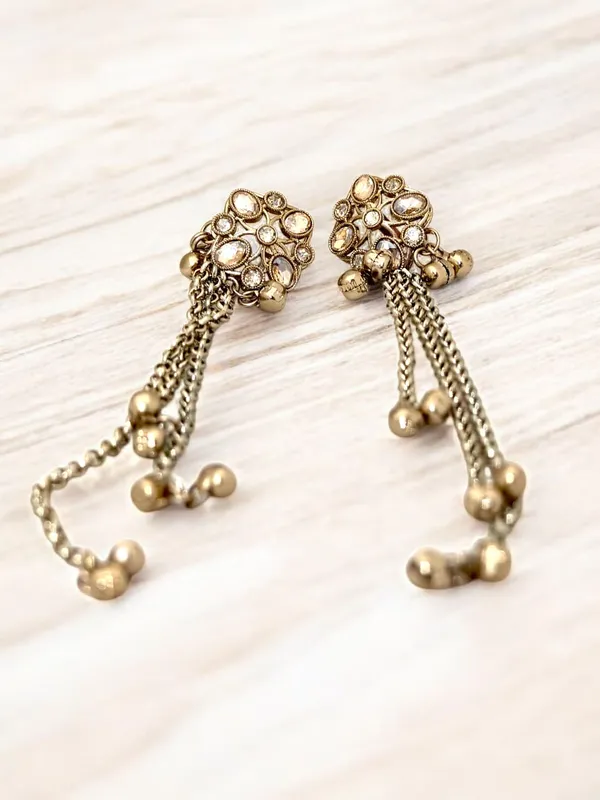 Gold-Plated_Kashmiri_Shadow_Stone_&_Ghungroo_Studded_Long_Drop_Earrings