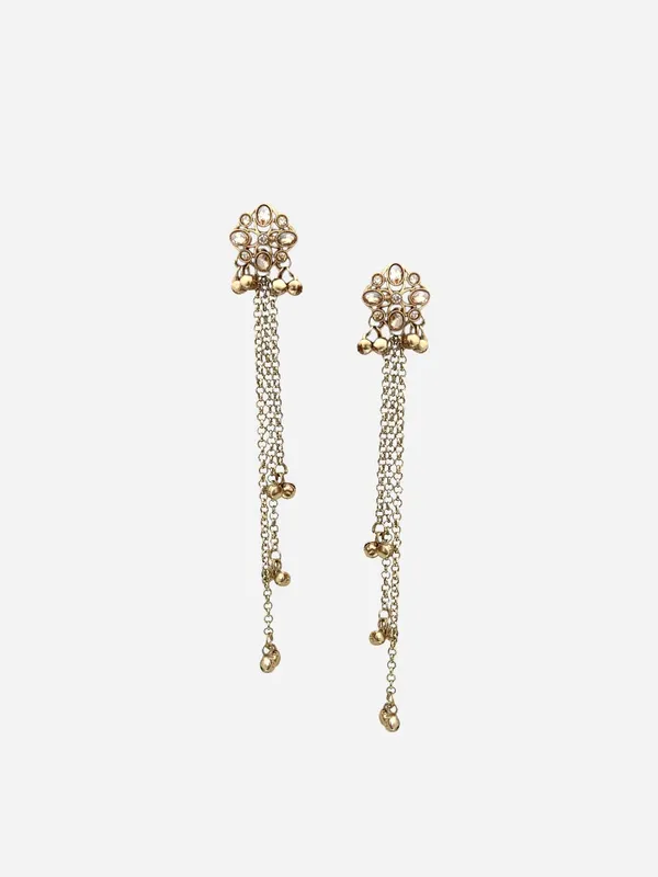 Gold-Plated_Kashmiri_Shadow_Stone_&_Ghungroo_Studded_Long_Drop_Earrings