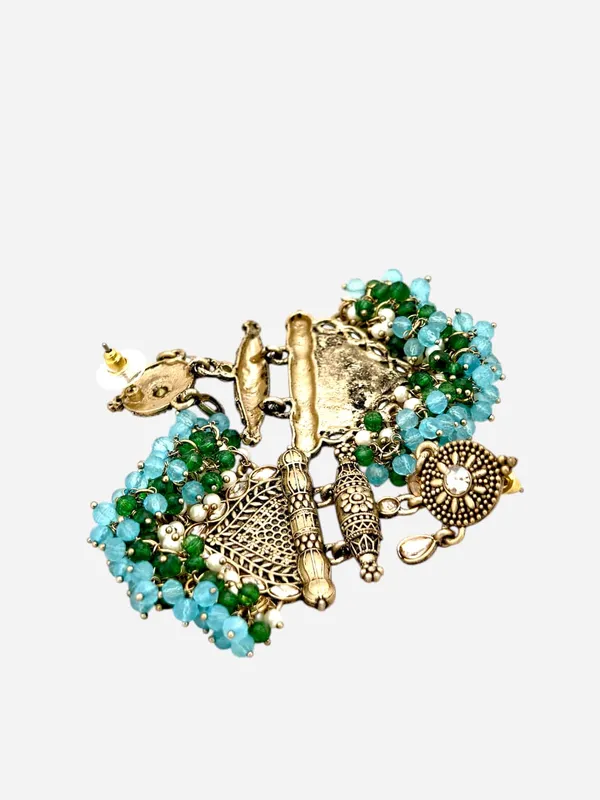 Yellow_Brass_Matt_Toned_Metal_Work_With_Stone_And_Beaded_Long_Earring_For_Women_And_Girls