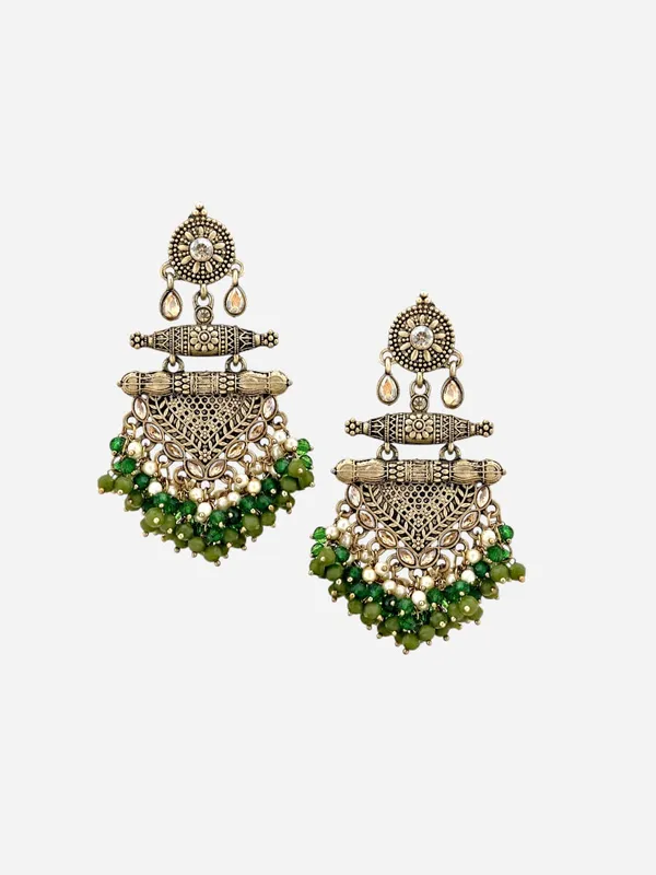 Olive_Brass_Matt_Toned_Metal_Work_With_Stone_And_Beaded_Long_Earring_For_Women_And_Girls
