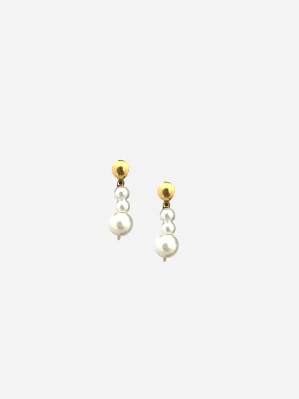 Gold-Tonedwhite_Five_Line_Pearl_Glass_Stones_Chain_And_Earrings_For_Women_And_Girls