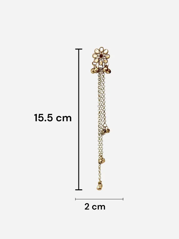 Gold-Plated_Maroon_Kashmiri_Shadow_Stone_&_Ghungroo_Studded_Long_Drop_Earrings