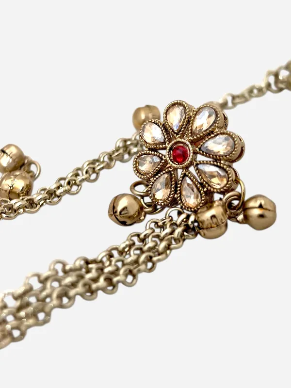 Gold-Plated_Maroon_Kashmiri_Shadow_Stone_&_Ghungroo_Studded_Long_Drop_Earrings