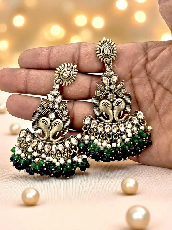 Gold_Matt_Black_Toned_With_Fancy_Long_Fitting_Shadow_Stone_Added_Gorgeous_Chandbali_Earings_For_Women_And_Girls