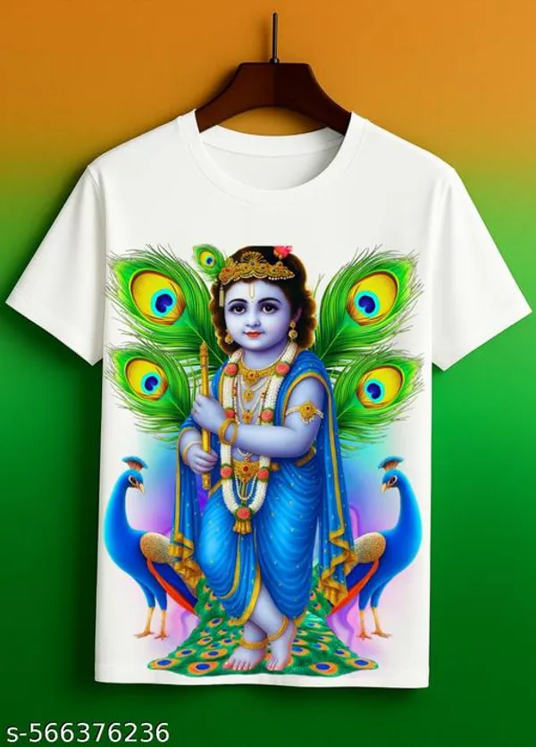 Unisex_X2X_Mart_{Krishan_Ji}_{Janmashtami}_Printed_T_Shirts_for_Kids