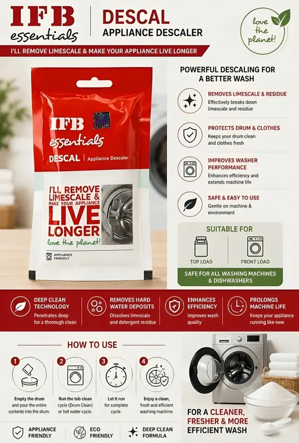 IFB_Essentials_Descal_Appliance_Descaler_for_Washing_Machine,_Limescale_&_Residue_Remover,_Machine_Care_Powder,_Pack_of_5
