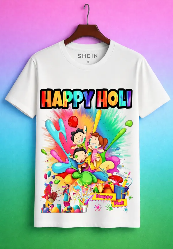 Holi_Printed_T-Shirts_for_Children