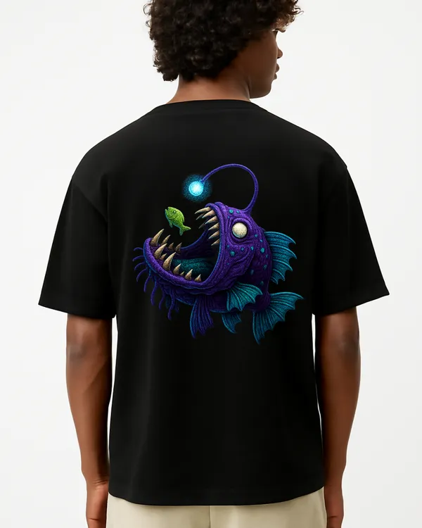 Deep_Sea_Glow_Anglerfish_Oversized_T-Shirt_Unisex_Graphic_Tee_|_Streetwear_Fashion