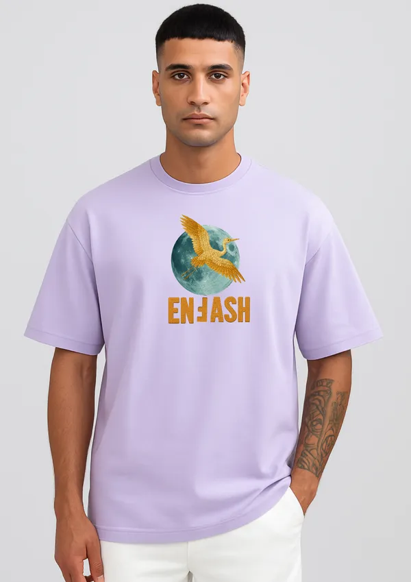 Golden_Cranes_&_Moon_Oversized_T-Shirt_Unisex_Graphic_Tee_|_Streetwear_Fashion