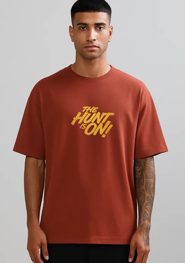 Hunt_is_on_Oversized_T-Shirt_Unisex_Graphic_Tee_|_Streetwear_Fashion
