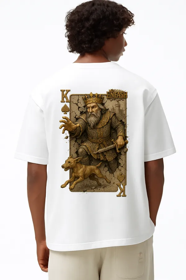 King_&_a_Dog_Oversized_T-Shirt_Unisex_Graphic_Tee_|_Streetwear_Fashion