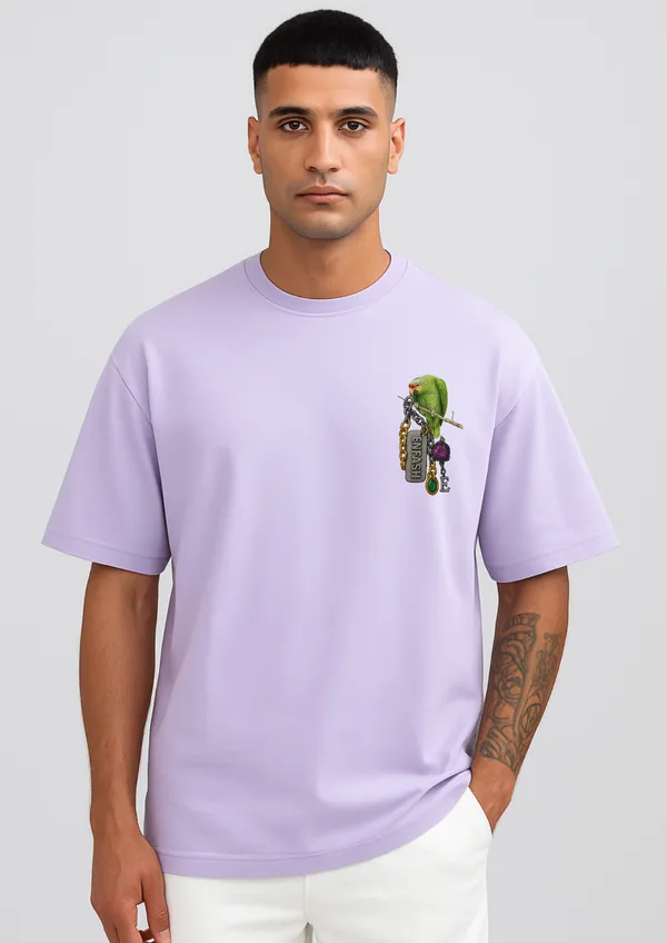Parrots_&_Jewellery_Oversized_T-Shirt_Unisex_Graphic_Tee_|_Streetwear_Fashion