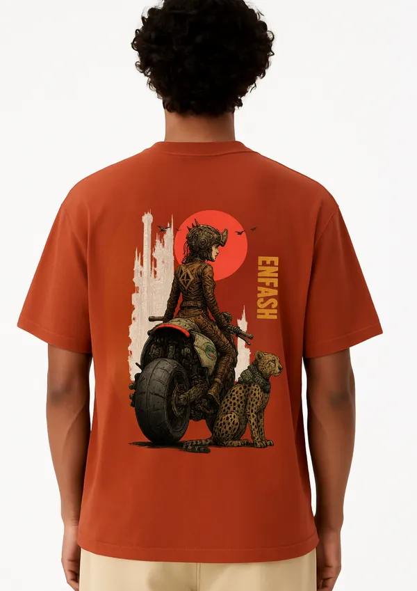 Rider_&_Cheetah_Oversized_T-Shirt_Unisex_Graphic_Tee_|_Streetwear_Fashion