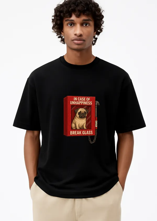 Unhappiness_Break_Glass_Oversized_T-Shirt_Unisex_Graphic_Tee_|_Streetwear_Fashion