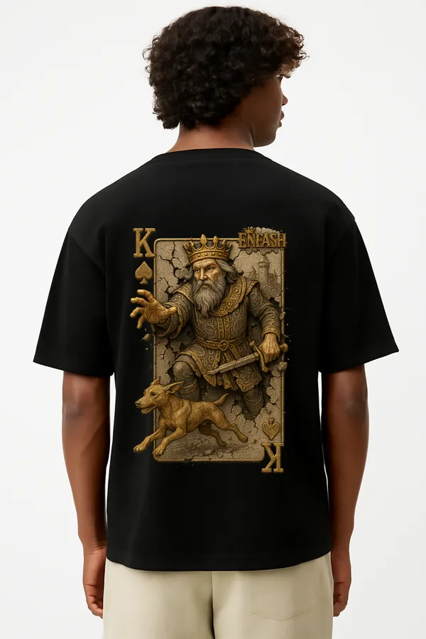 King_&_a_Dog_Oversized_T-Shirt_Unisex_Graphic_Tee_|_Streetwear_Fashion