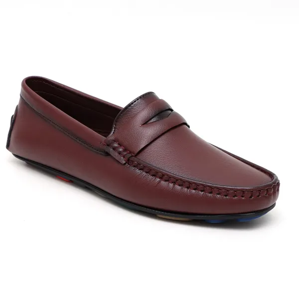 Burgundy_Synthetic_Premium_&_Elegant_Slip_On_Loafers_For_Men