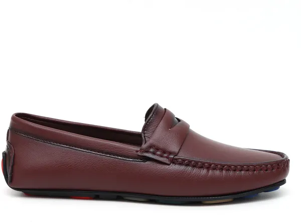 Burgundy_Synthetic_Premium_&_Elegant_Slip_On_Loafers_For_Men
