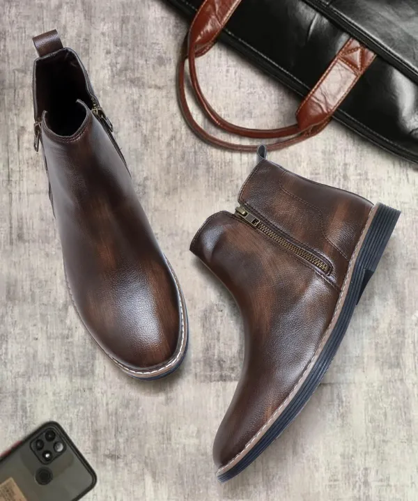 Brown_Synthetic_Premium_&_Elegant_Slip_On_Boots_For_Men