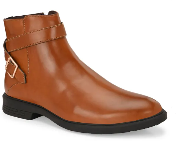 Tan_Synthetic_Premium_&_Elegant_Slip_On_Boots_For_Men
