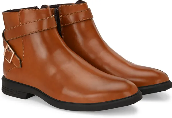 Tan_Synthetic_Premium_&_Elegant_Slip_On_Boots_For_Men