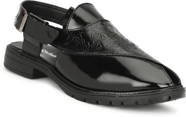 Black_Synthetic_Leather_Premium_&_Elegant_Platform_Heel_Sandal_For_Men