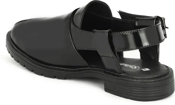 Black_Synthetic_Leather_Premium_&_Elegant_Platform_Heel_Sandal_For_Men