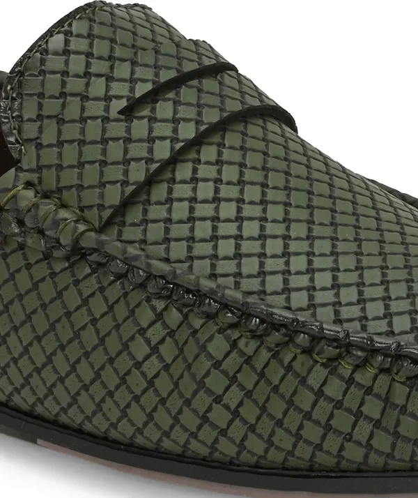 Olive_Synthetic_Premium_&_Elegant_Slip_On_Loafers_For_Men